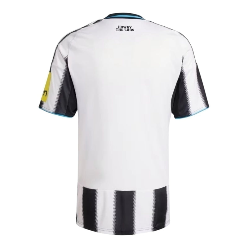 Camisa Newcastle I 25/26 - Torcedor Adidas Masculina - Branca e preta com detalhes em azul