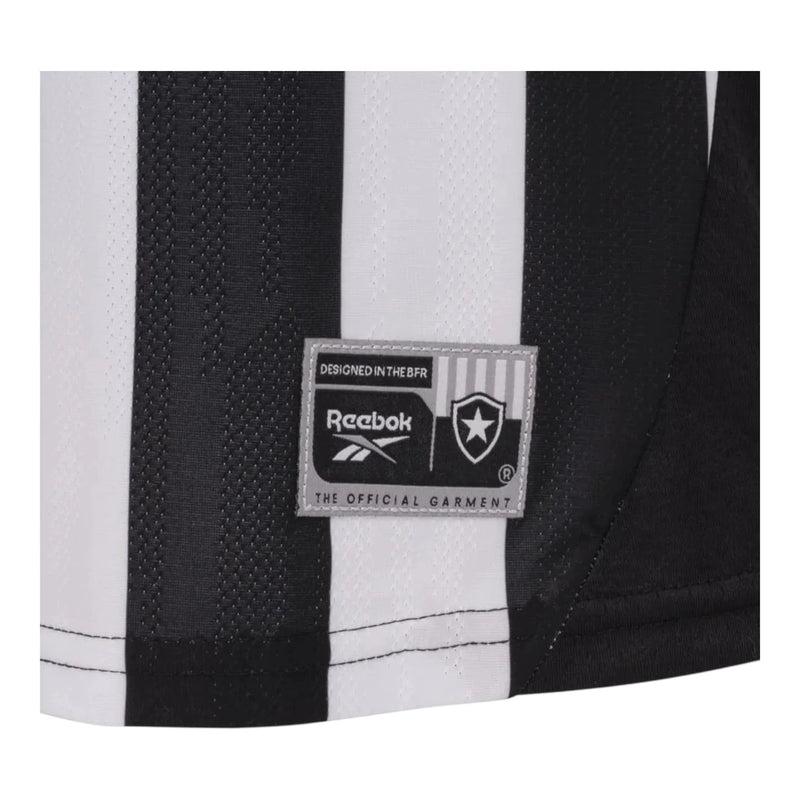 Camisa Botafogo I 25/26 - Torcedor Reebok Feminina - Preta e branca