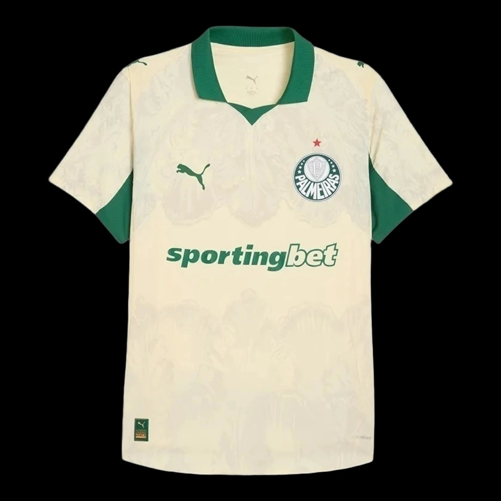 Camisa Palmeiras Edição especial Mundial de Clubes 25/26 - Torcedor Puma Masculina - Bege e verde