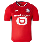 Camisa Lille I 24/25 - Torcedor New Balance Masculina - Vermelha com detalhes em azul