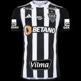 Camisa Atlético Mineiro I 24/25 - Torcedor Adidas Masculina - Preta e branca com Patrocinio