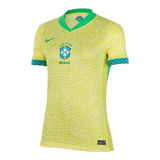 Camisa Seleção Brasileira I 24/25 - Torcedor Nike Feminina - Amarela com detalhes em verde