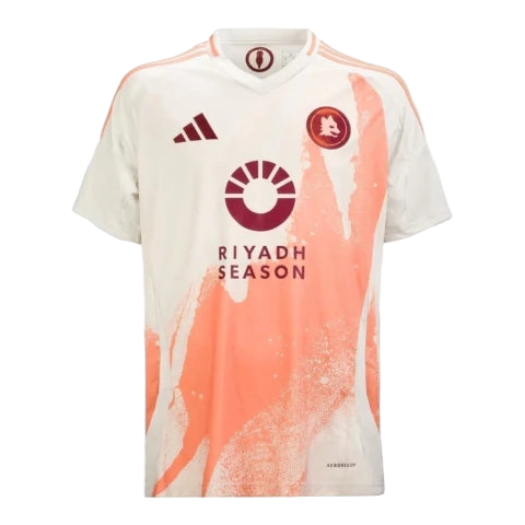 Camisa Roma II 24/25 - Torcedor Adidas Masculina - Branca com detalhes em rosa