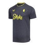 Camisa Everton II 24/25 - Torcedor Castore Masculina - Cinza com detalhes em amarelo