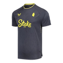 Camisa Everton II 24/25 - Torcedor Castore Masculina - Cinza com detalhes em amarelo
