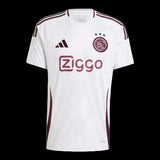 Camisa Ajax III 24/25 - Torcedor Adidas Masculina - Branca com detalhes em vinho