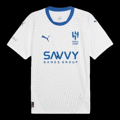 Camisa Al-Hilal II 24/25 - Torcedor Puma Masculina - Branca com detalhes em azul