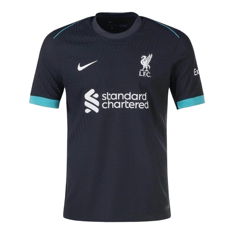 Camisa Liverpool II 24/25 - Torcedor Nike Masculina - Preta com detalhes em verde