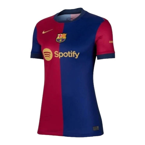 Camisa Barcelona I 24/25 - Torcedor Nike Feminina - Azul e vermelha