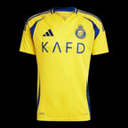 Camisa Al-Nassr I Ronaldo 24/25 - Torcedor Adidas Masculina - Amarela com detalhes em azul