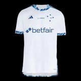 Camisa Cruzeiro II 24/25 - Torcedor Adidas Masculina - Branca com detalhes em azul