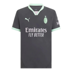 Camisa AC Milan III 24/25 - Torcedor Puma Masculina - Cinza com detalhes em verde