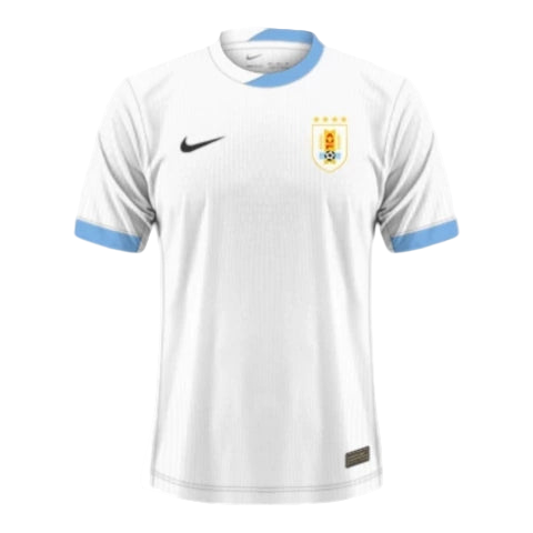Camisa Seleção do Uruguai II 24/25 - Torcedor Nike Masculina - Branca com detalhes em azul