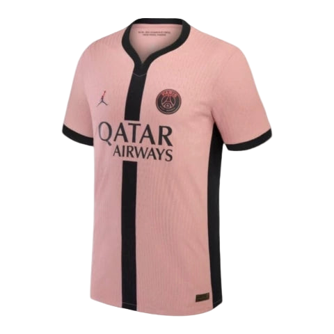 Camisa Paris Saint-Germain III 24/25 - Torcedor Jordan Masculina - Rosa com detalhes em azul