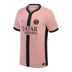 Camisa Paris Saint-Germain III 24/25 - Torcedor Jordan Masculina - Rosa com detalhes em azul