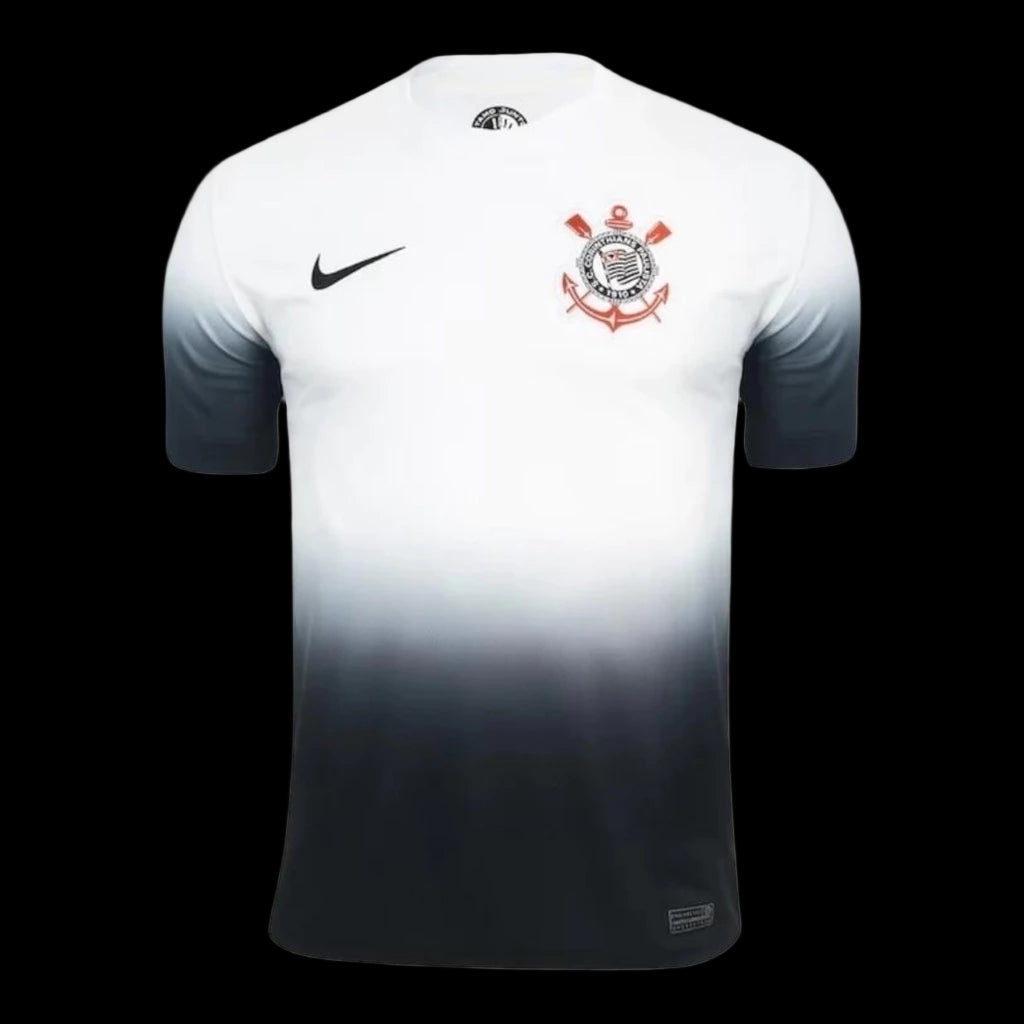 Camisa Corinthians I 24/25 - Torcedor Nike Masculina - Branca com detalhes em preto