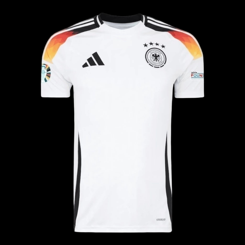 Camisa Seleção Alemanha I 24/25 - Torcedor Adidas Masculina - Branca Com Patch Eurocopa