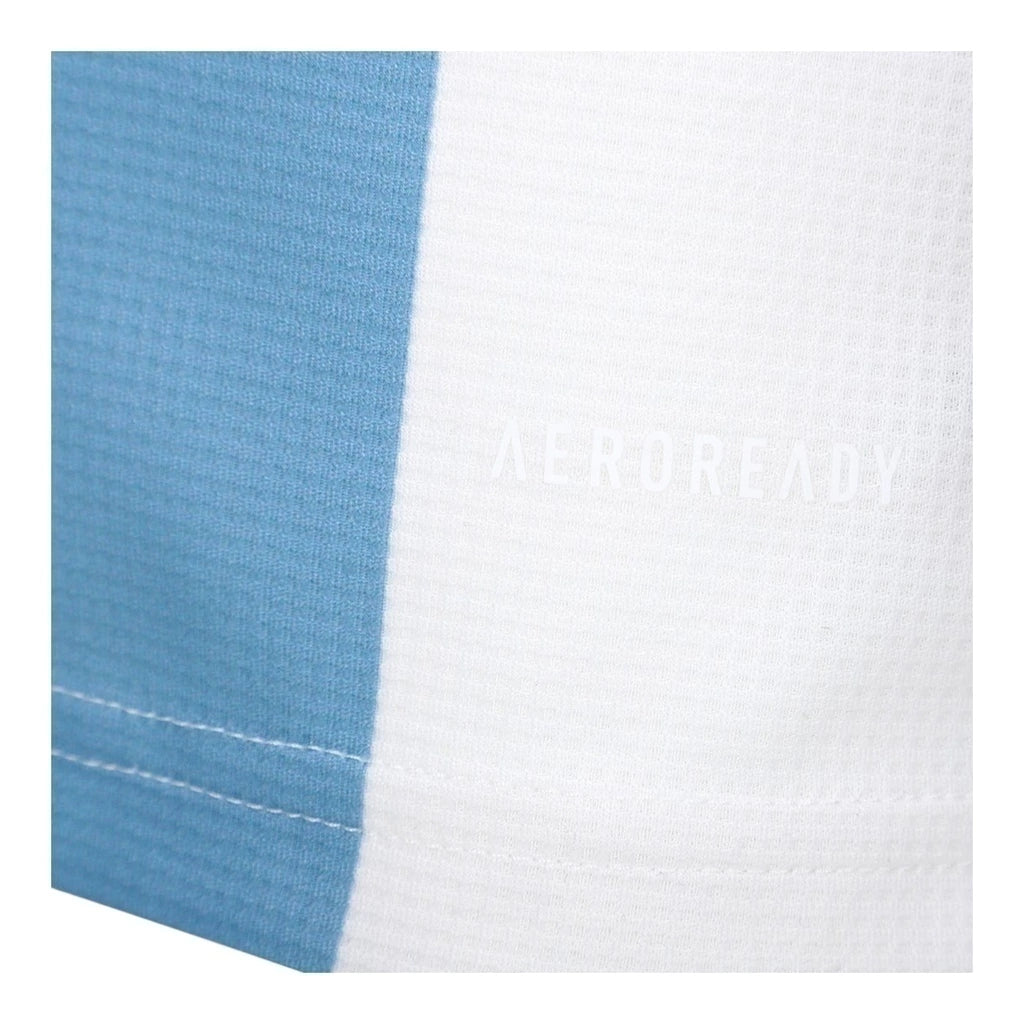 Camisa Seleção Argentina Edição Comemorativa 25/26 - Torcedor Adidas Feminina - Branca com listras em azul