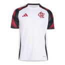 Camisa Flamengo II 25/26 - Torcedor Adidas Feminina - Branca com detalhes em vermelho e preto