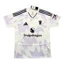 Camisa Manchester United II 25/26 - Torcedor Adidas Masculina - Branca com detalhes em roxo