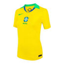 Camisa Seleção Brasileira I 25/26 - Torcedor Nike Feminina - Amarela com detalhes em verde