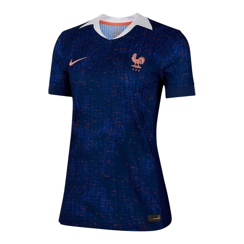 Camisa Seleção França I 25/26 - Torcedor Nike Feminina - Azul com detalhes em vermelho