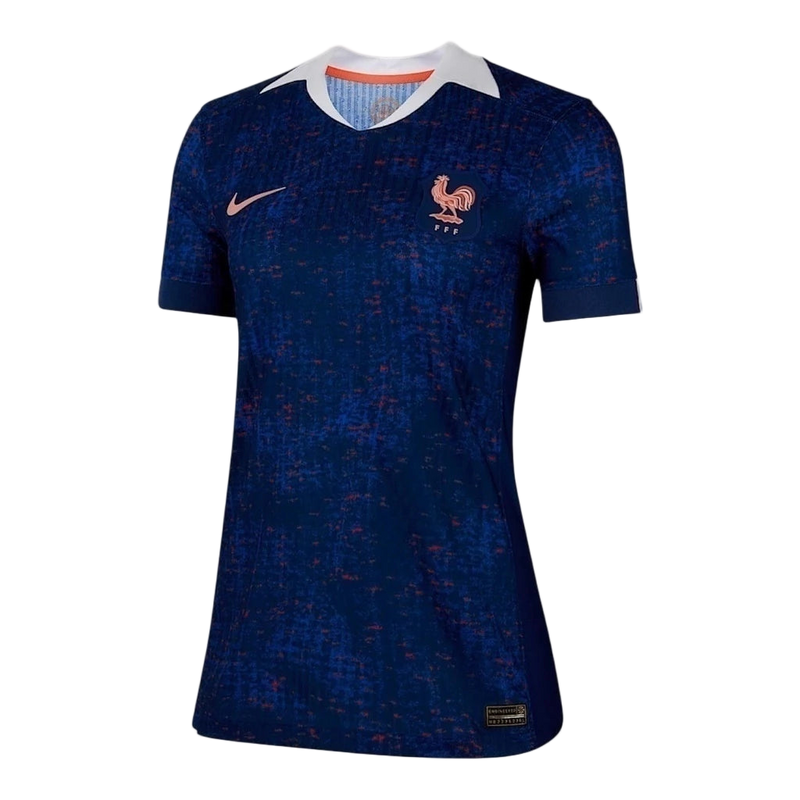 Camisa Seleção França I 25/26 - Torcedor Nike Feminina - Azul com detalhes em vermelho