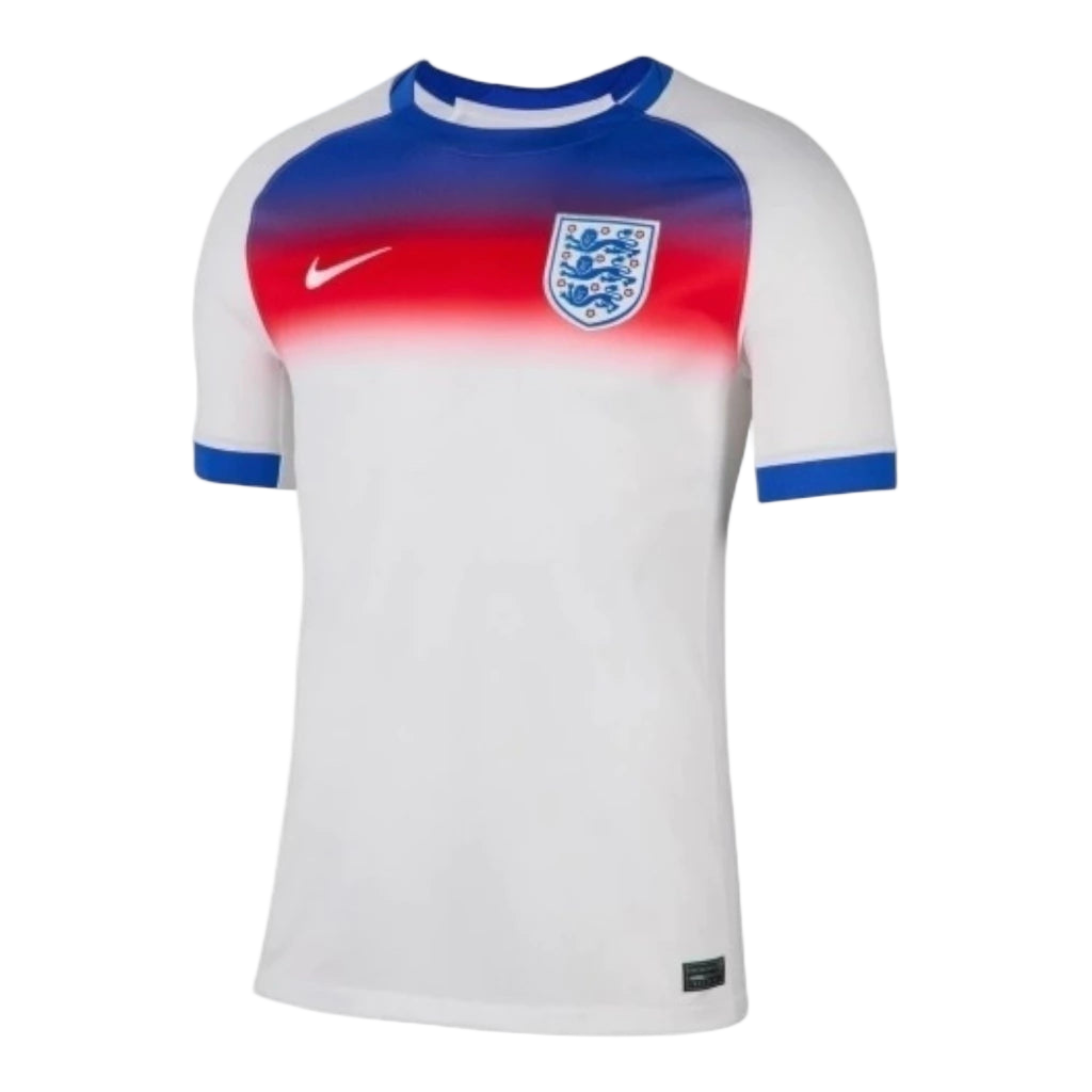 Camisa Seleção Inglaterra I 25/26 - Torcedor Nike Masculina - Branca com detalhes em azul e vermelho