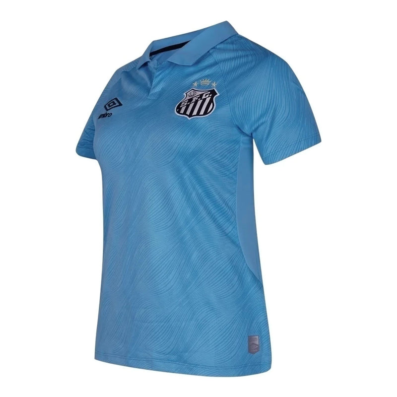 Camisa Santos III 25/26 - Torcedor Umbro Feminina - Azul