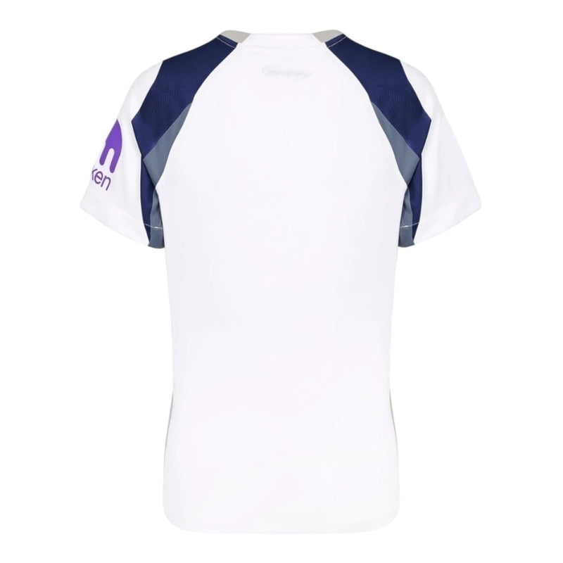 Camisa Tottenham I 25/26 - Torcedor Nike Feminina - Branca com detalhes em azul