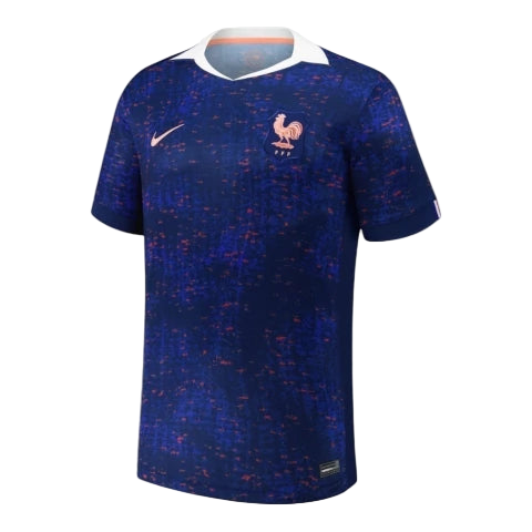 Camisa Seleção França I 25/26 - Torcedor Nike Masculina - Azul com detalhes em vermelho