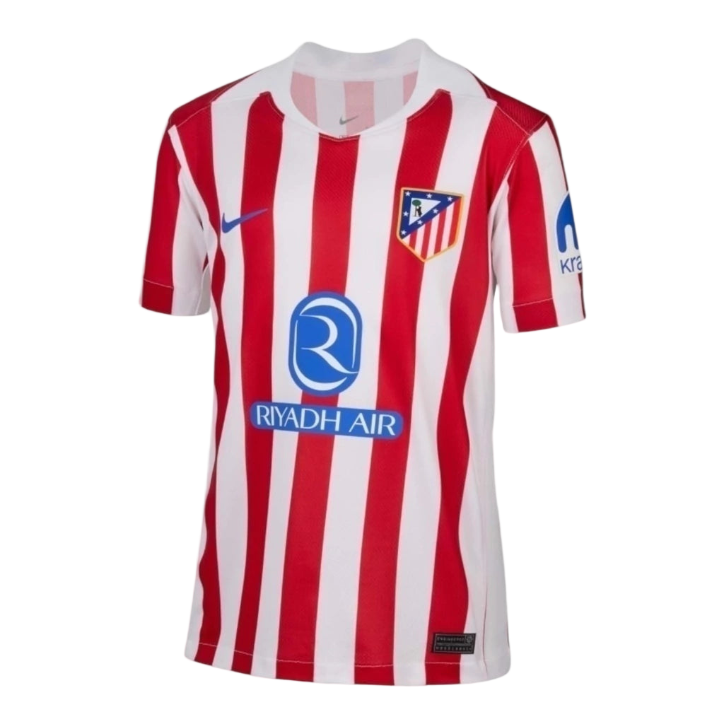 Camisa Atlético de Madrid I 25/26 - Torcedor Nike Feminina - Branca e vermelha