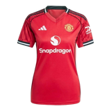 Camisa Manchester United I 25/26 - Torcedor Adidas Feminina - Vermelha com detalhes em preto