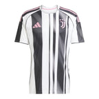 Camisa Juventus I 25/26 - Torcedor Adidas Masculina - Preta e branca com detalhes em rosa