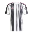 Camisa Juventus I 25/26 - Torcedor Adidas Masculina - Preta e branca com detalhes em rosa