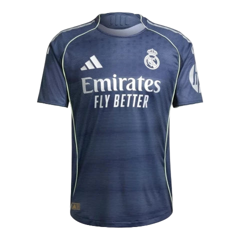 Camisa Real Madrid II 25/26 - Torcedor Adidas Masculina - Azul com detalhes em amarelo