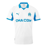 Camisa Olympique Marseille I 25/26 - Torcedor Puma Masculina - Branca e azul
