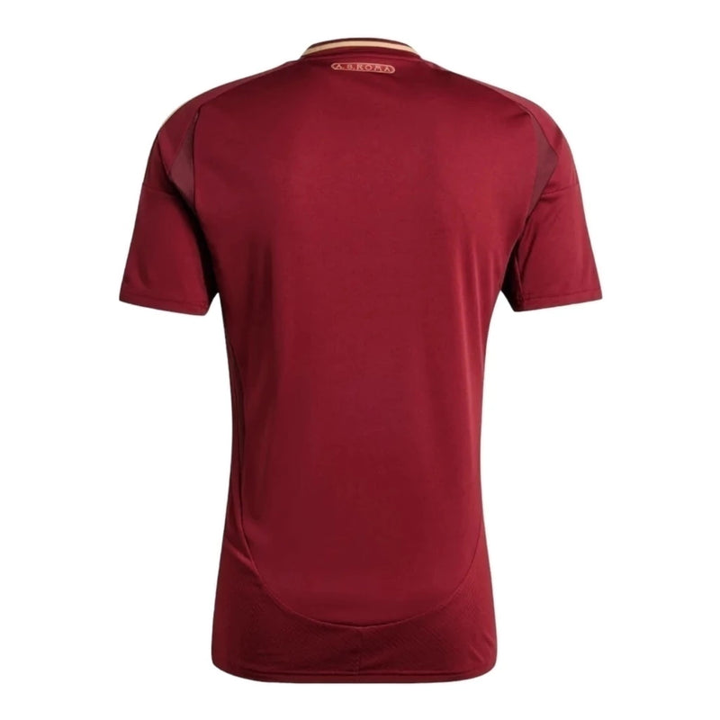 Camisa Roma I 24/25 - Torcedor Adidas Masculina - Vermelho com detalhes em dourado