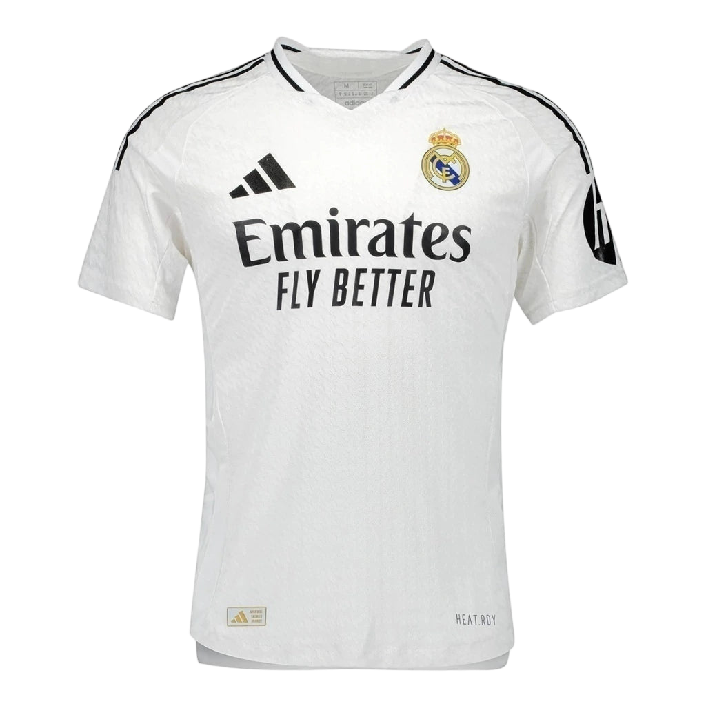 Camisa Real Madrid I 24/25 - Torcedor Adidas Masculina - Branca com detalhes em preto