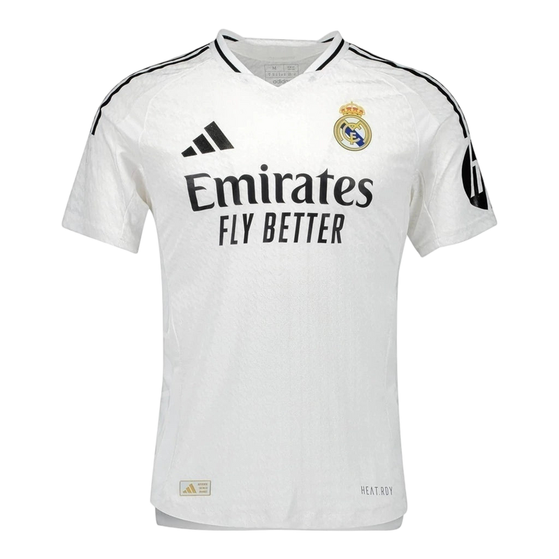 Camisa Real Madrid I 24/25 - Torcedor Adidas Masculina - Branca com detalhes em preto