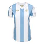 Camisa Seleção Argentina Edição Comemorativa 25/26 - Torcedor Adidas Feminina - Branca com listras em azul