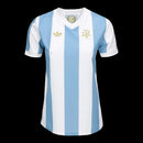 Camisa Seleção Argentina Edição Comemorativa 25/26 - Torcedor Adidas Masculina - Branca com listras em azul