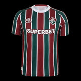 Camisa Fluminense I 25/26 - Torcedor Umbro Masculina - Vermelha e verde com detalhes em branco