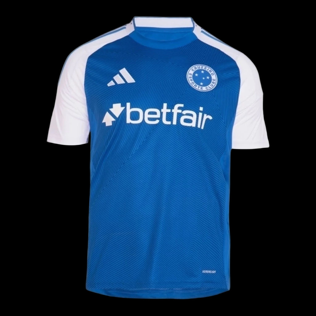 Camisa Cruzeiro I 25/26 - Torcedor Adidas Masculina - Azul e branca
