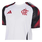 Camisa Flamengo II 25/26 - Torcedor Adidas Masculina - Branca com detalhes em preto e vermelho