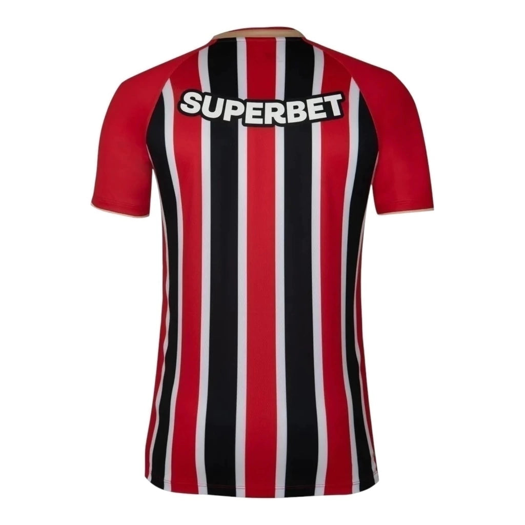 Camisa São Paulo II 25/26 - Torcedor New Balance Masculina - Vermelha e preta
