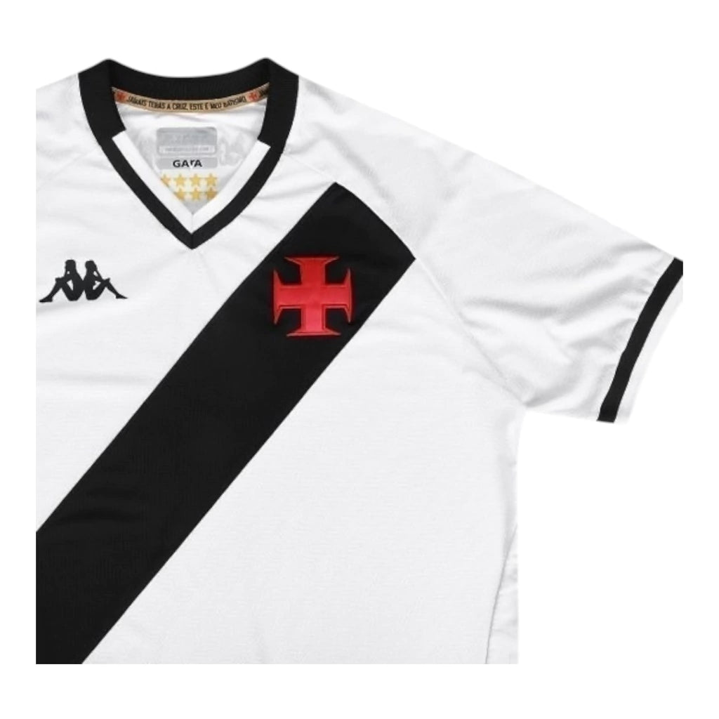 Camisa Vasco da Gama II 25/26 - Torcedor Kappa Masculina - Branca