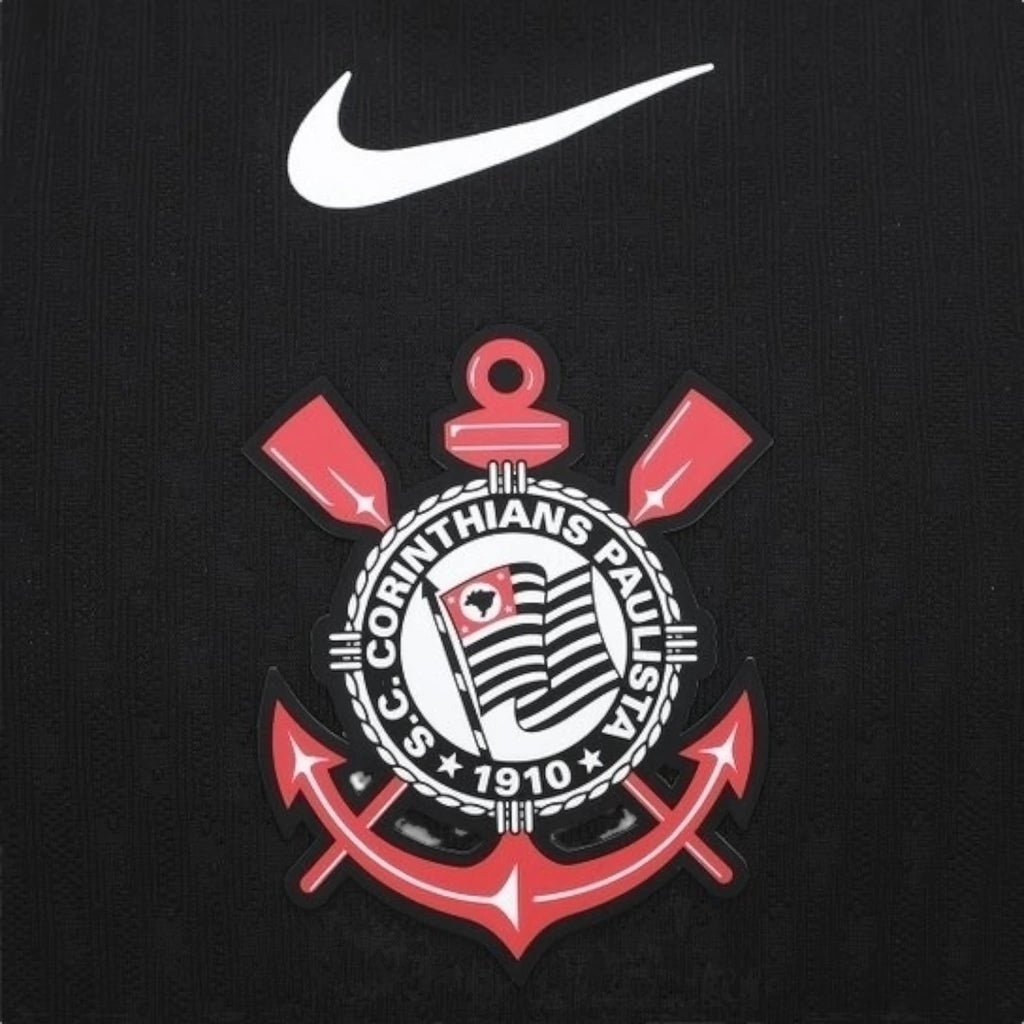 Camisa Corinthians II 25/26 - Torcedor Nike Feminina - Preta e branca