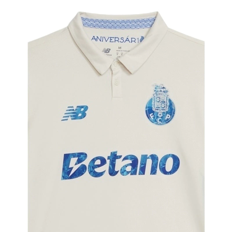 Camisa Porto III 25/26 - Torcedor New Balance Masculina - Branca com detalhes em azul
