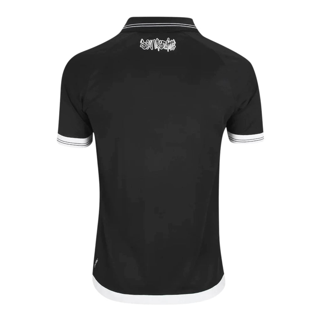 Camisa Vasco da Gama I 25/26 - Torcedor Kappa Masculina - Preta
